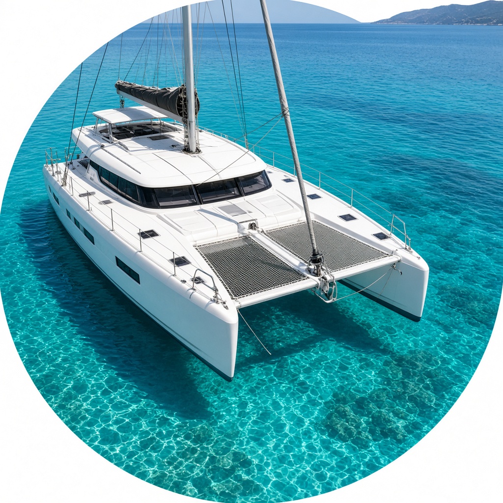 Luxury sailing catamaran